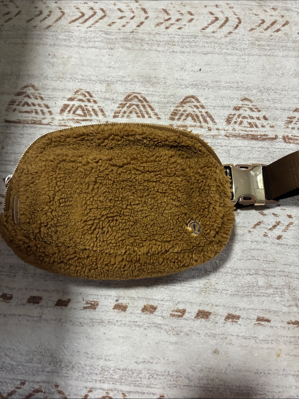 lululemon athletica Brown Sherpa Crossbody Belt Bag